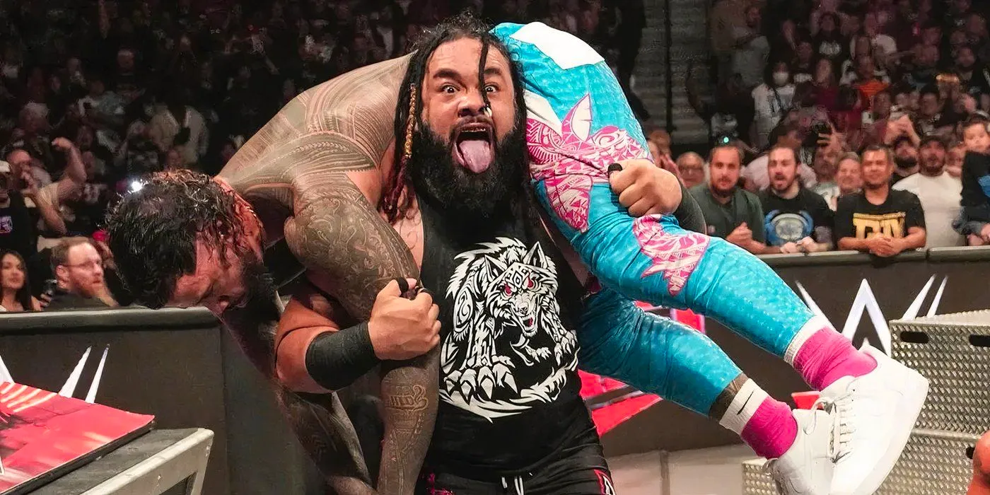 Jacob Fatu attacking Jey Uso October 2024 Image