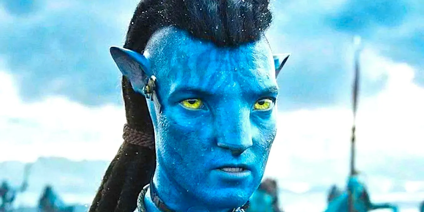 Jake Sully stares forward in Avatar The Way of Water Image