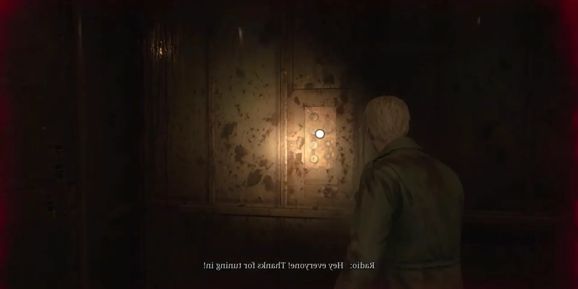 James listens to the Trick or Treat elevator puzzle in Silent Hill 2 Remake Image