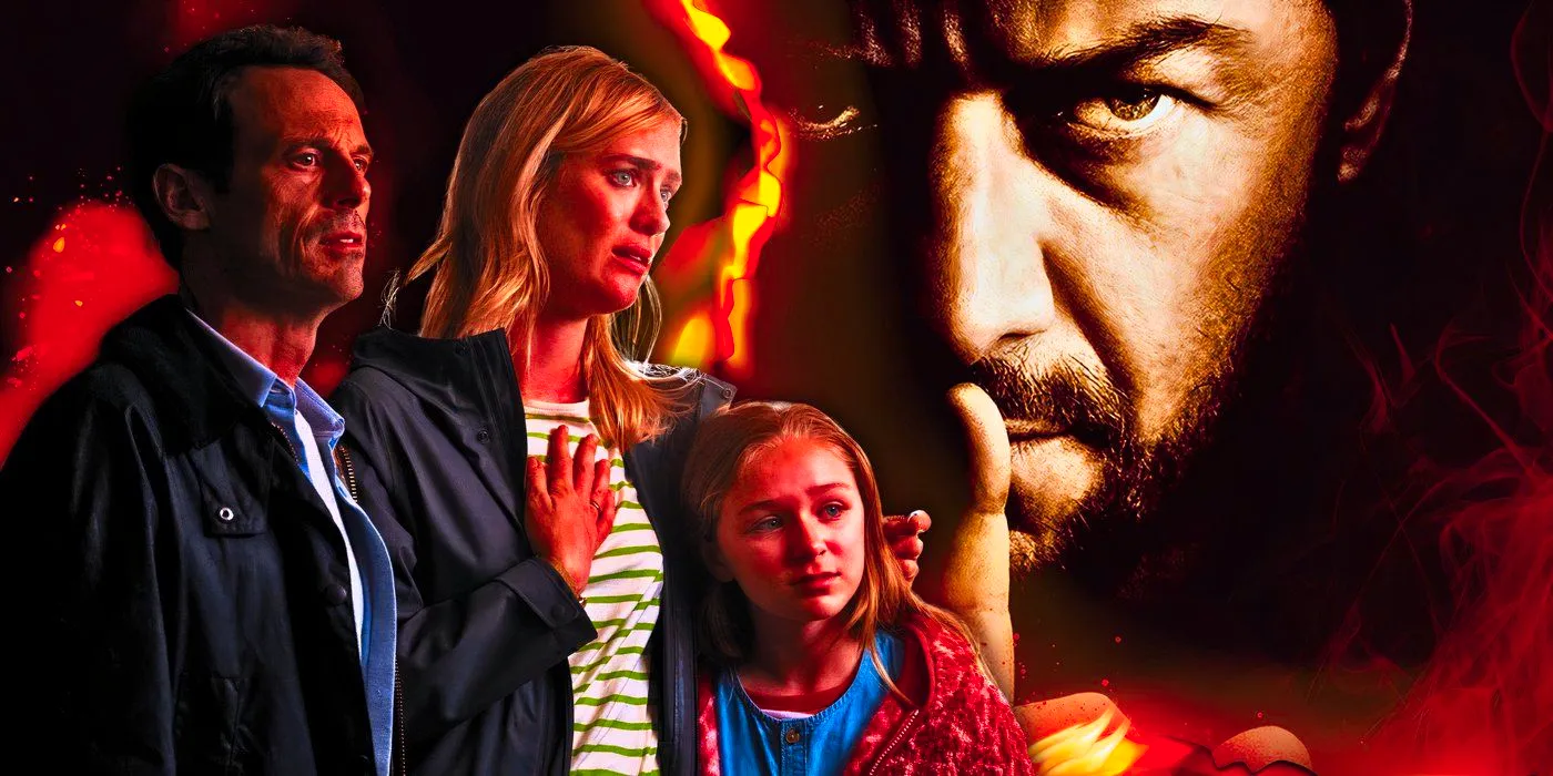 James McAvoy, Alix West Lefler, Mackenzie Davis, and Scoot McNairy in Speak No Evil Image