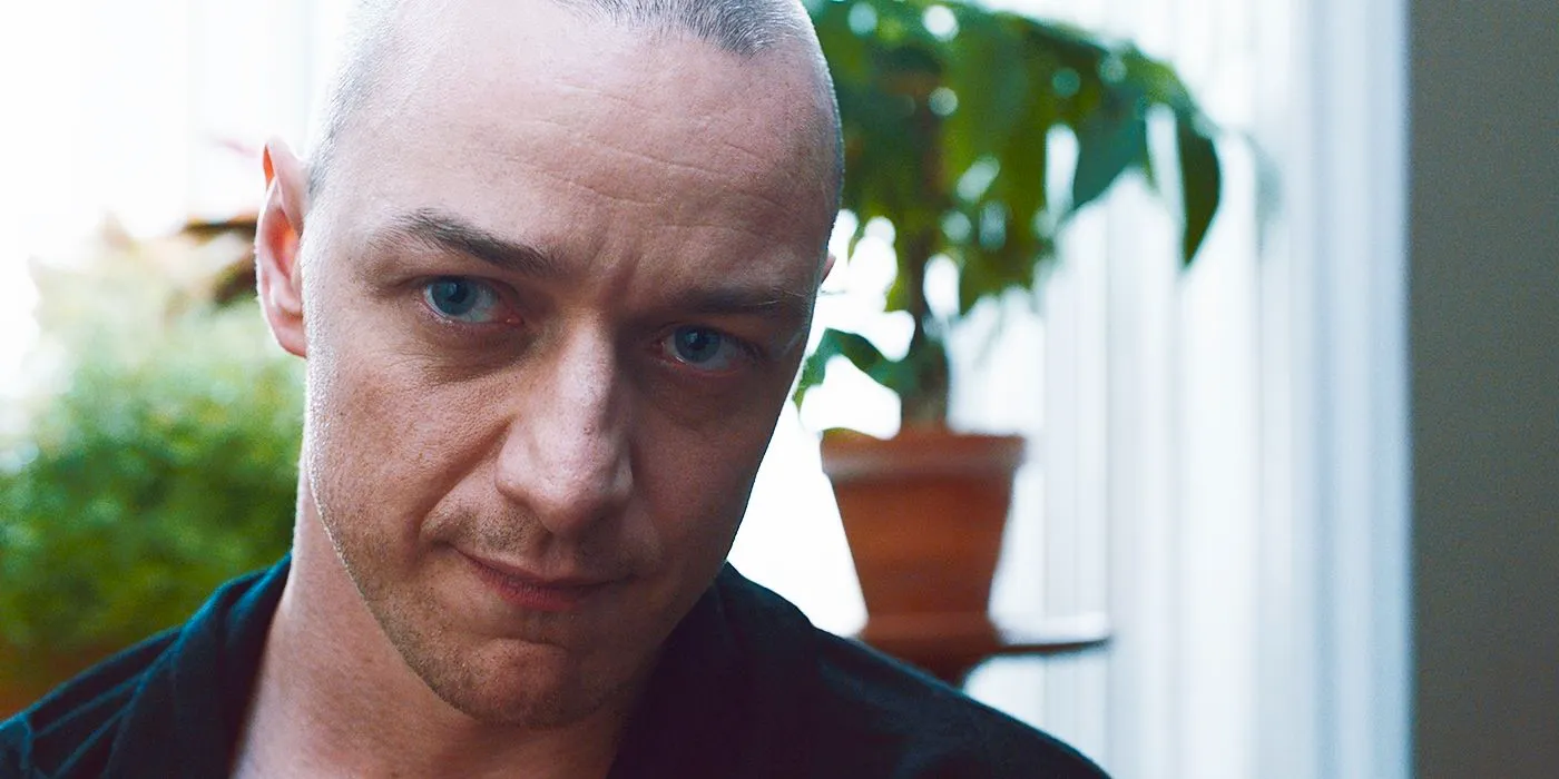 James McAvoy looking unsettling in Split Image