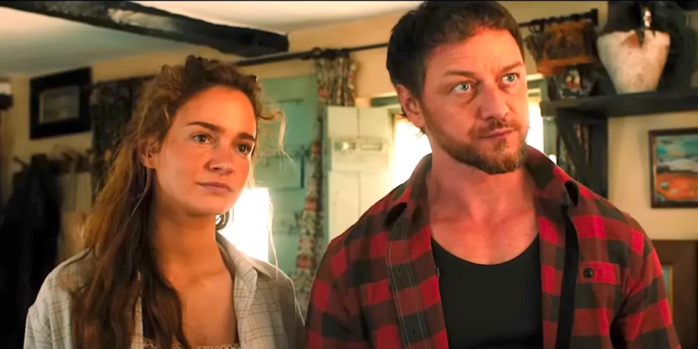 James McAvoy's Paddy and Aisling Franciosi's Ciara stare in Speak No Evil trailer Image