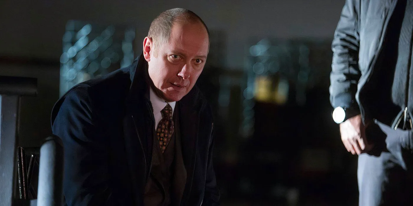 James Spader as Raymond Reddington looking perturbed in The Blacklist. Image