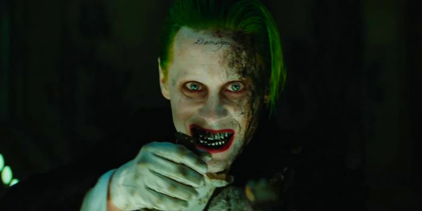 Jared Leto as the Joker looks burned in Suicide Squad  Image