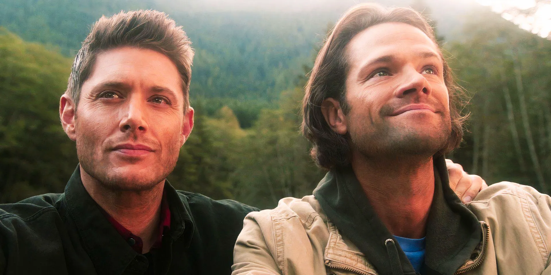 Jared Padalecki and Jensen Ackles in the Supernatural series finale Image