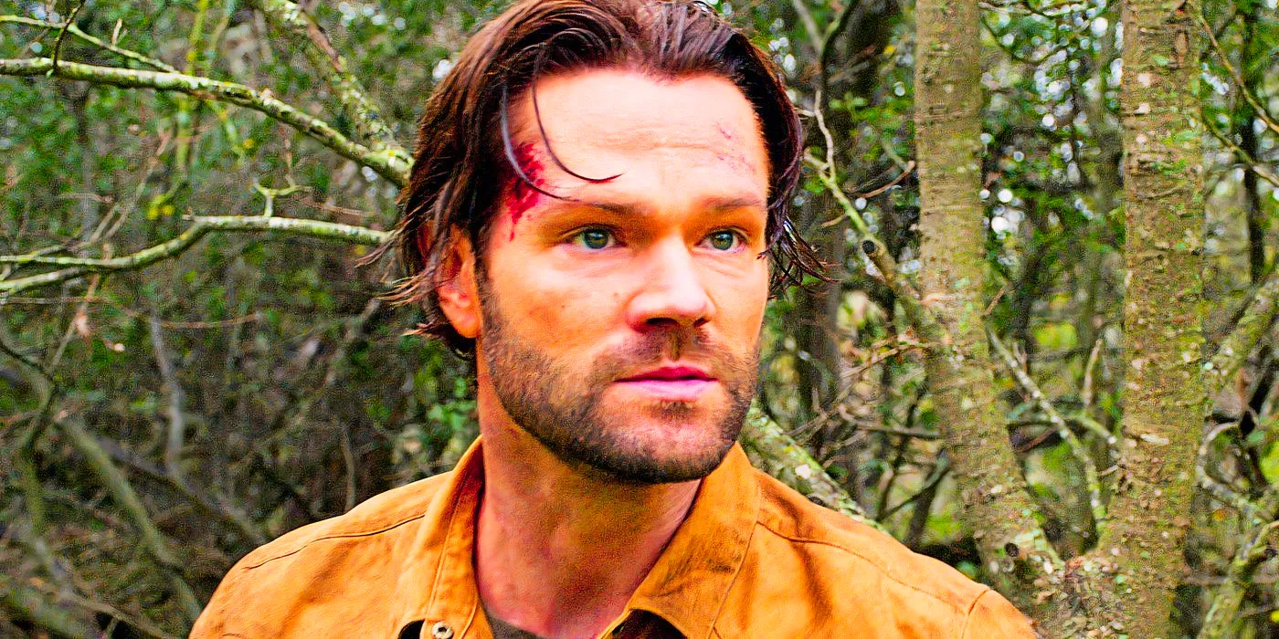 Jared Padalecki with a cut on his head in Walker Image