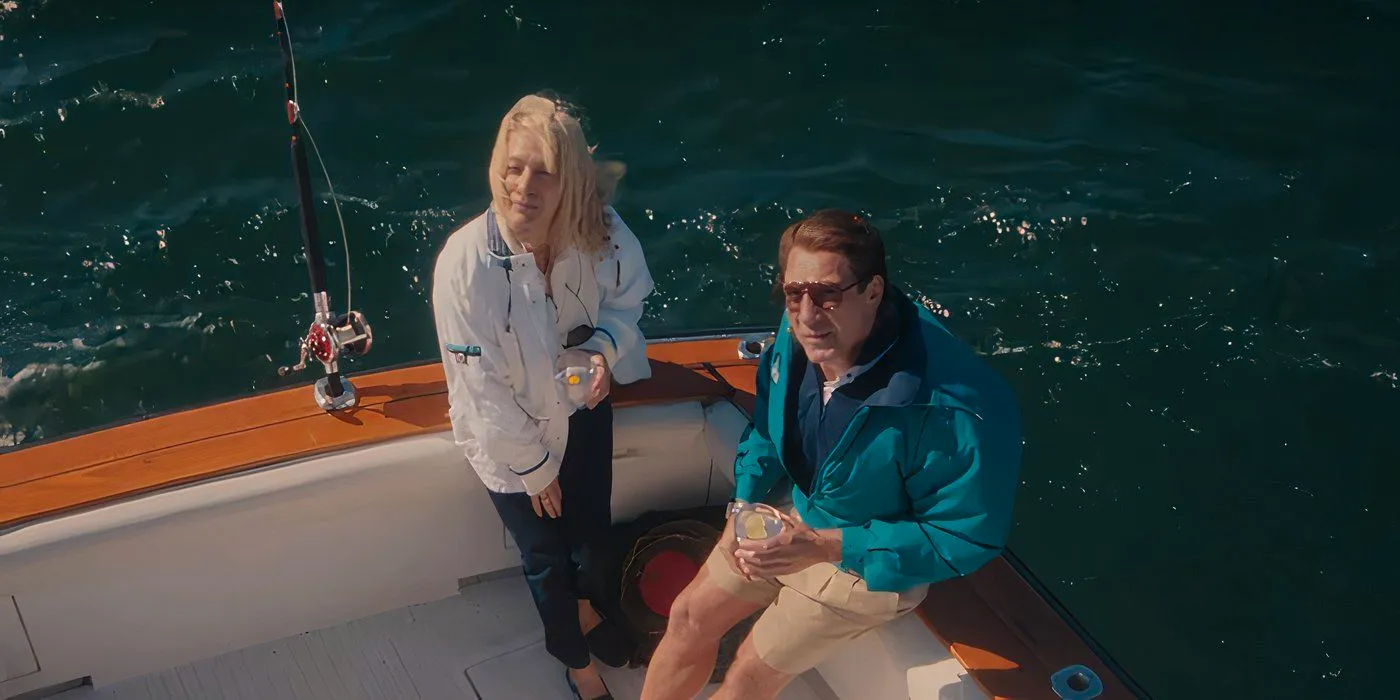 Javier Bardem as José Menéndez as Jose Menendez and Chloë Sevigny as Kitty Menendez in Monsters Image