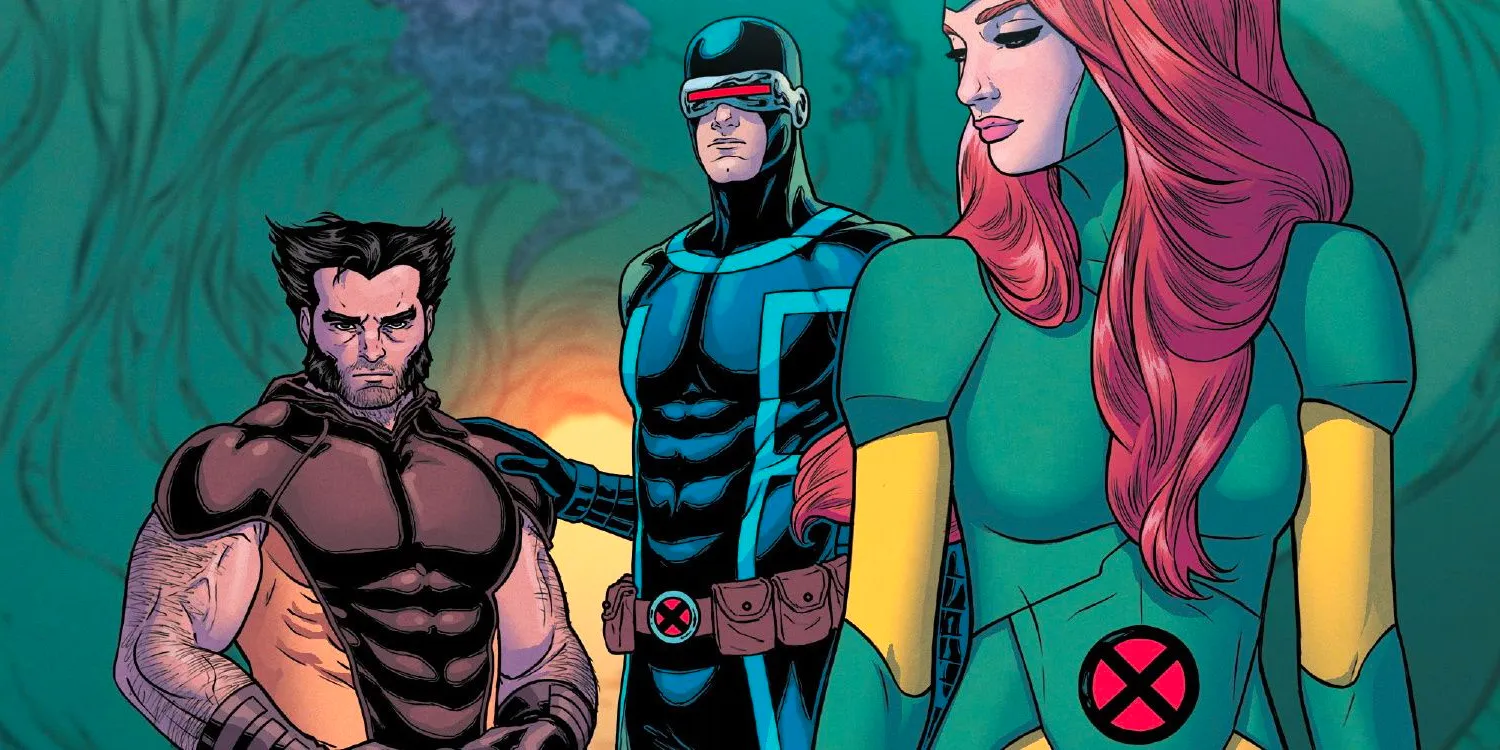 Jean Grey looks back at Cyclops and Wolverine in X-Men Image