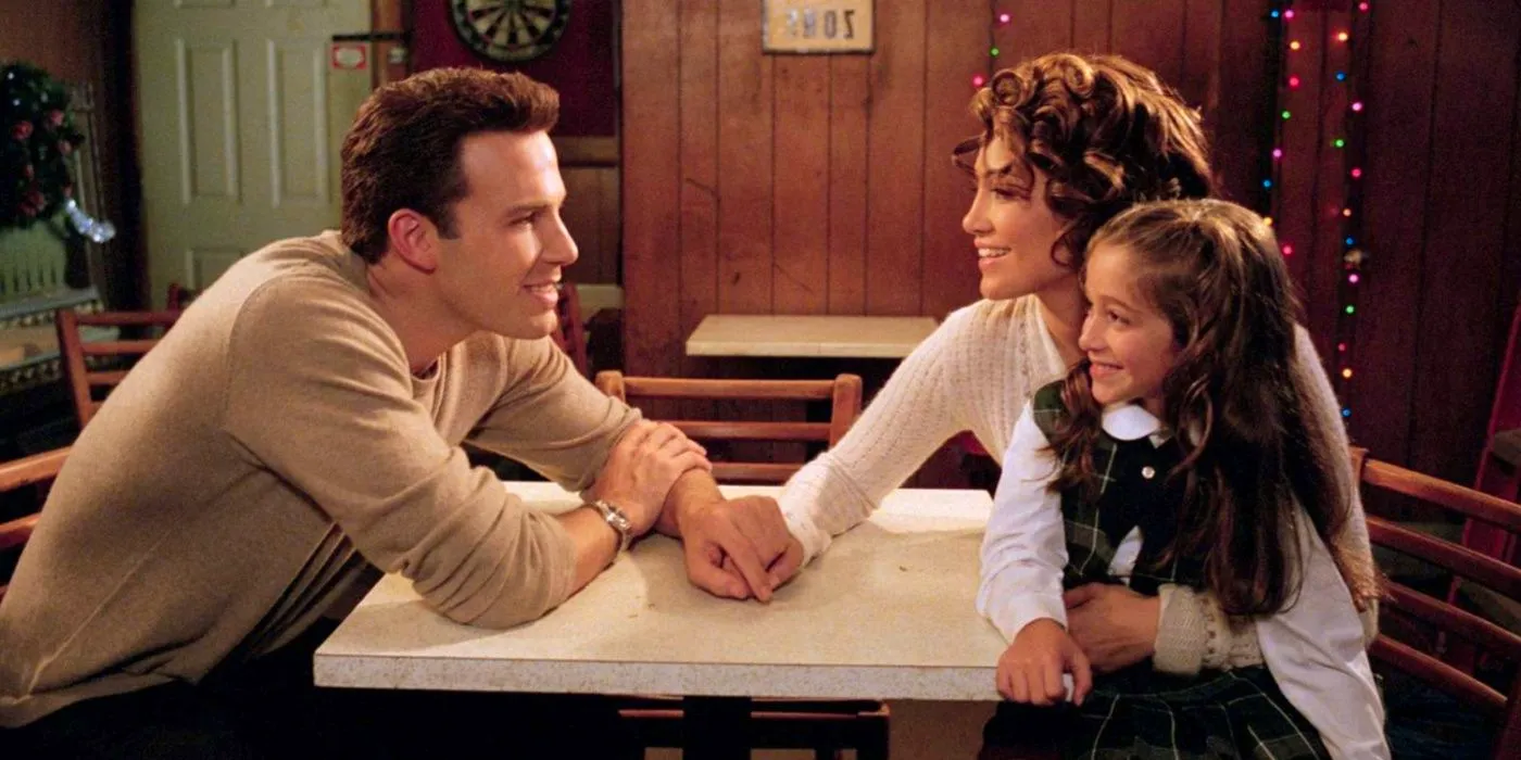 Jennifer Lopez, Ben Affleck and their daughter in Jersey Girl Image