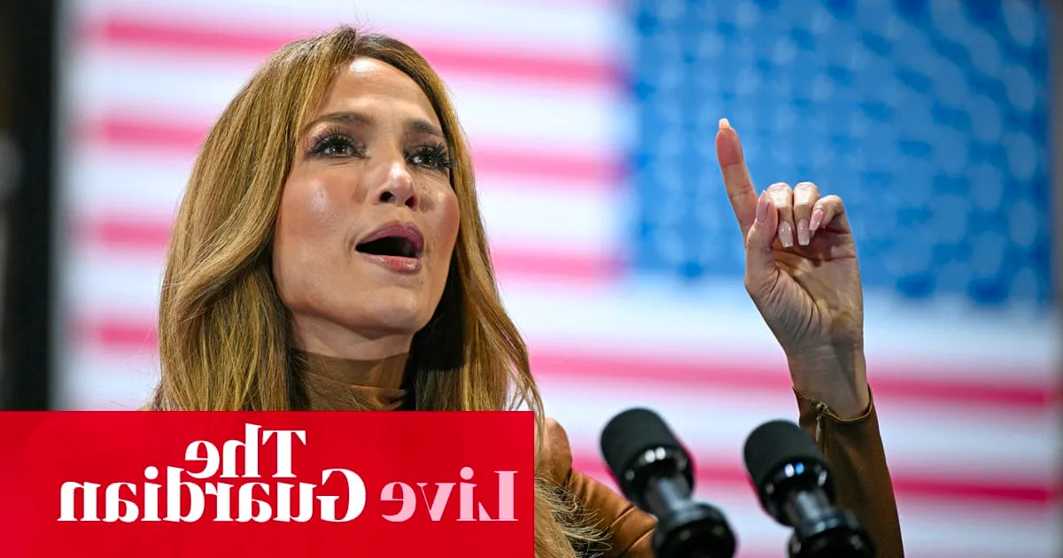 Jennifer Lopez campaigns with Harris in Las Vegas – as it happened Image