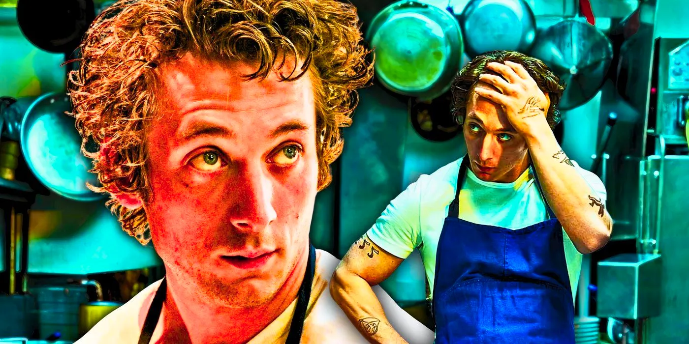 Jeremy Allen White as Carmy in the kitchen from The Bear Image