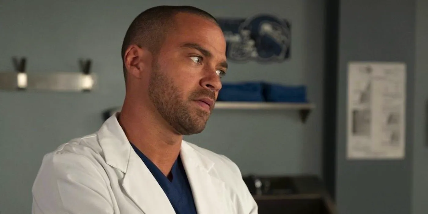 Jesse Williams Looking Intense as Jackson Avery in Grey's Anatomy Image