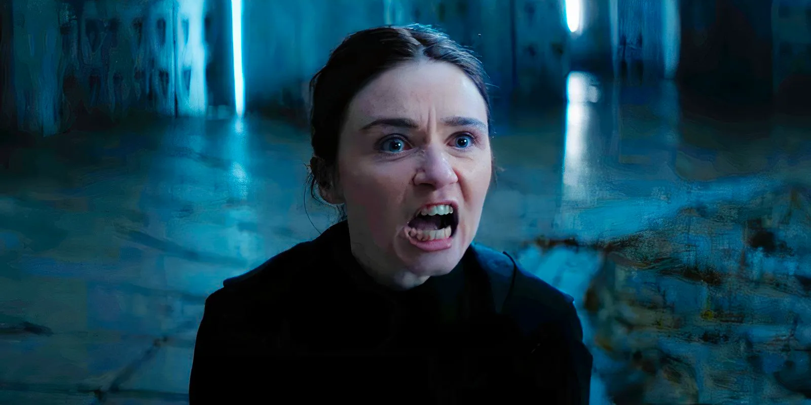 Jessica Barden screaming as Valya Harkonnen in Dune Prophecy Image