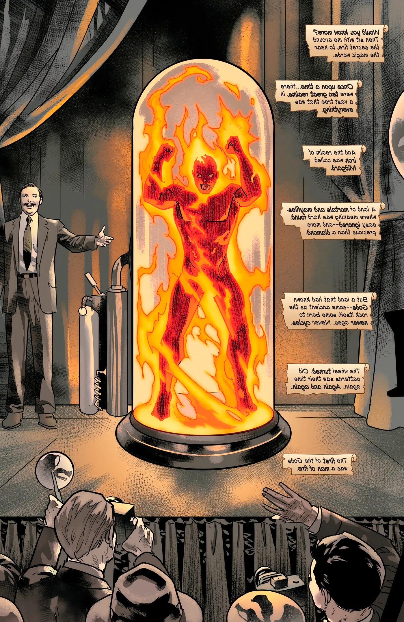 Jim Hammond aka the Human Torch presented as Marvel Comics' first superhero. Image