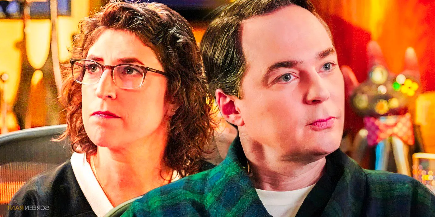 Jim Parsons and Mayim Bialik reprise their roles as Sheldon Cooper and Amy Farrah Fowler in the Young Sheldon finale Image