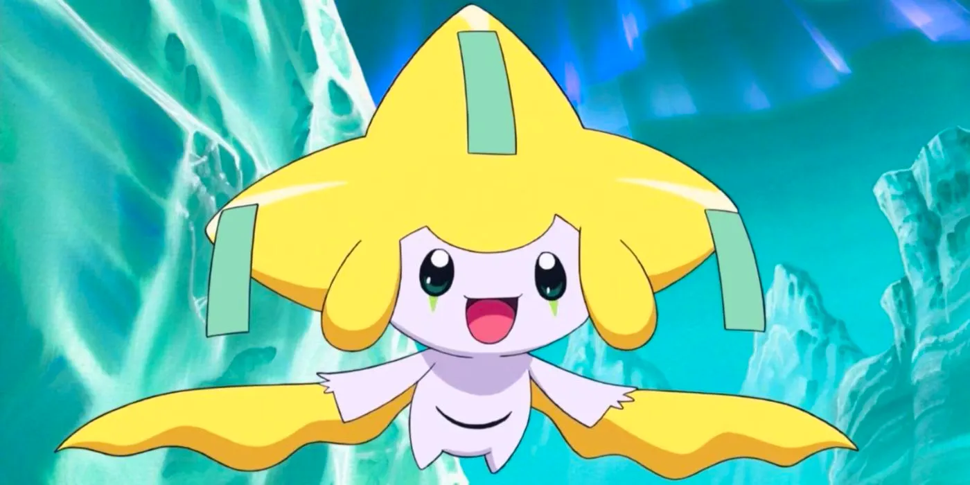 Jirachi with an excited expression Image