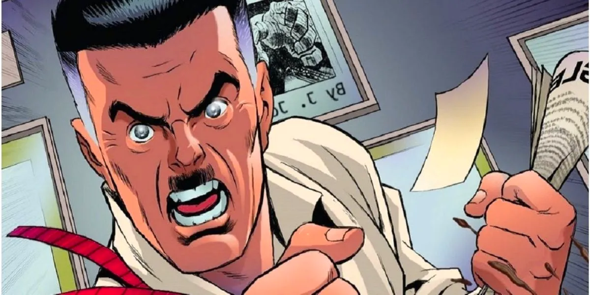 J.J. Jameson screaming in anger Image