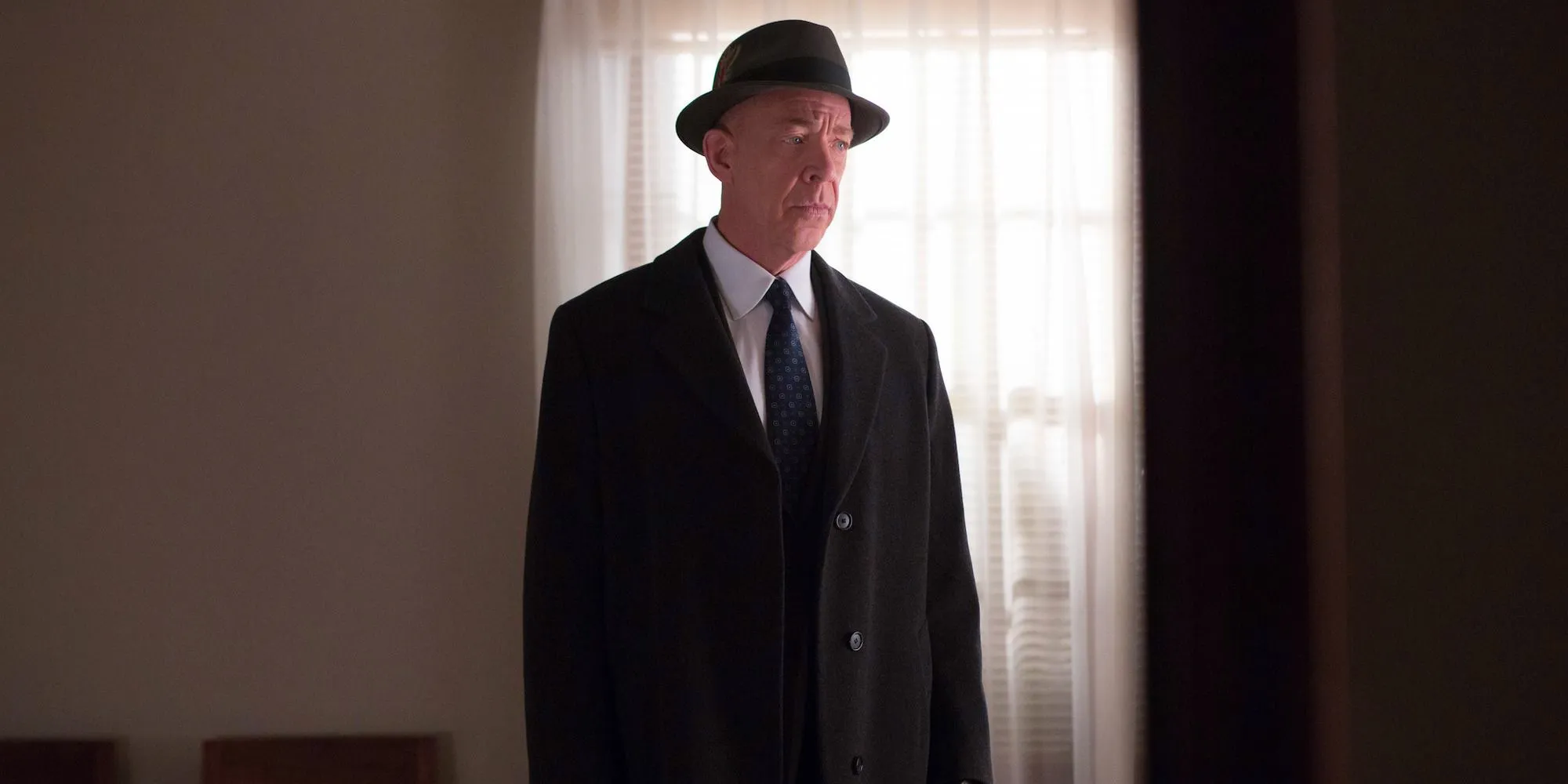 J.K. Simmons as Ray King in The Accountant looking offscreen Image