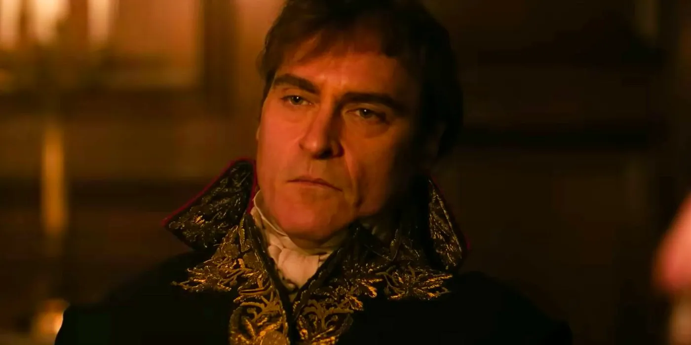 Joaquin Phoenix Staring Into the Middle Distance in Napoleon Image