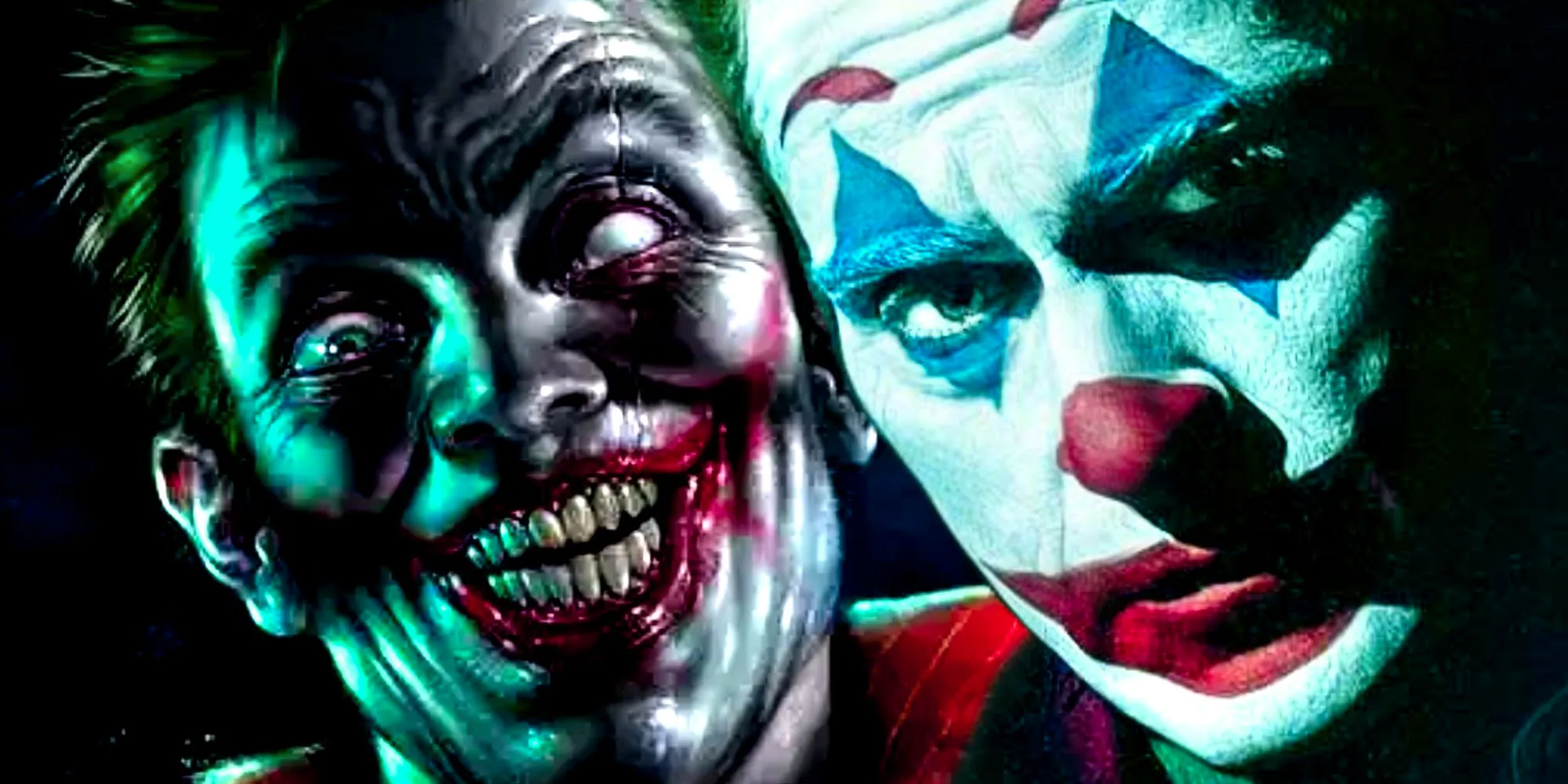 Joaquin Phoenix's Arthur Fleck in Todd Phillips' DC movies and the Joker in DC Comics Image