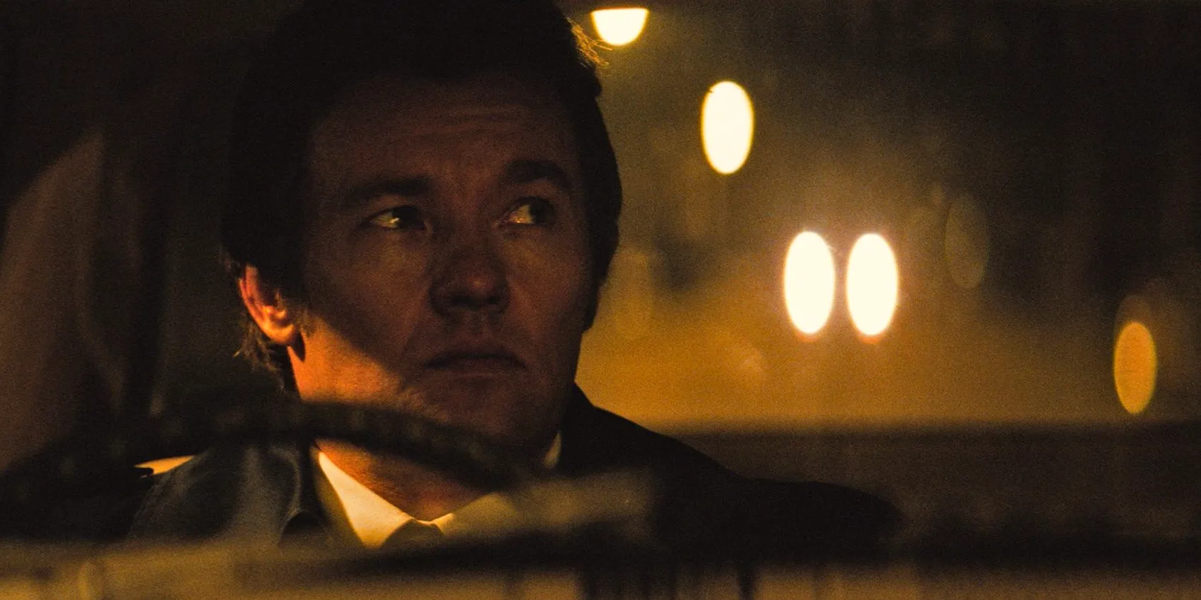 Joel Edgerton as John Connolly in a car in Black Mass Image