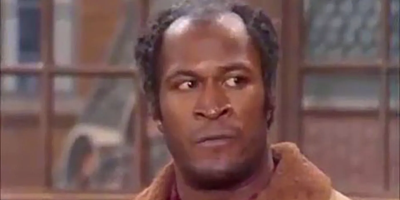 John Amos as James Evans with serious expression on Good Times on CBS Image