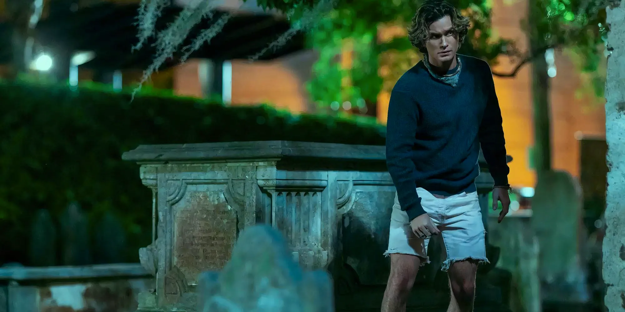 John B. at the graveyard of a church in Charleston in Outer Banks Image