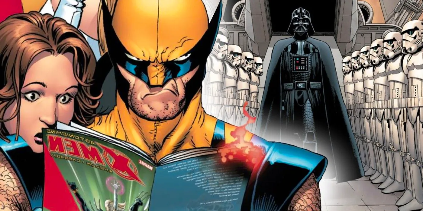 John Cassaday art of wolverine, x-men and darth vader Image