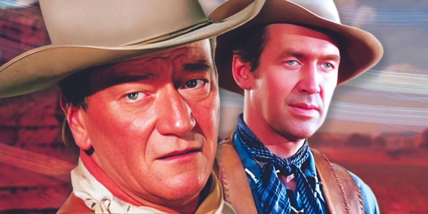 John Wayne and James Stewart Image