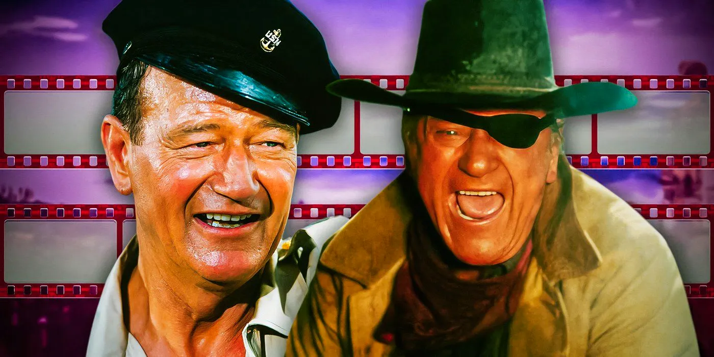 John Wayne in Rooster Cogburn and in Donovan's Reef Image