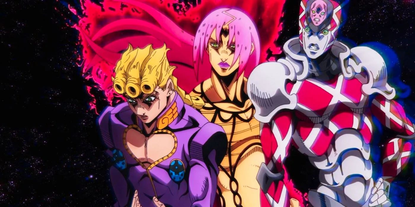 JoJo's Bizarre Adventure Golden Wind Diavolo watching Giorno with his stand Image