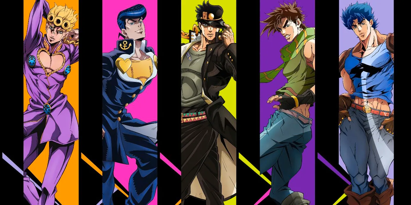 JoJo's Bizarre Adventure Protagonists (Parts 1-5) Image