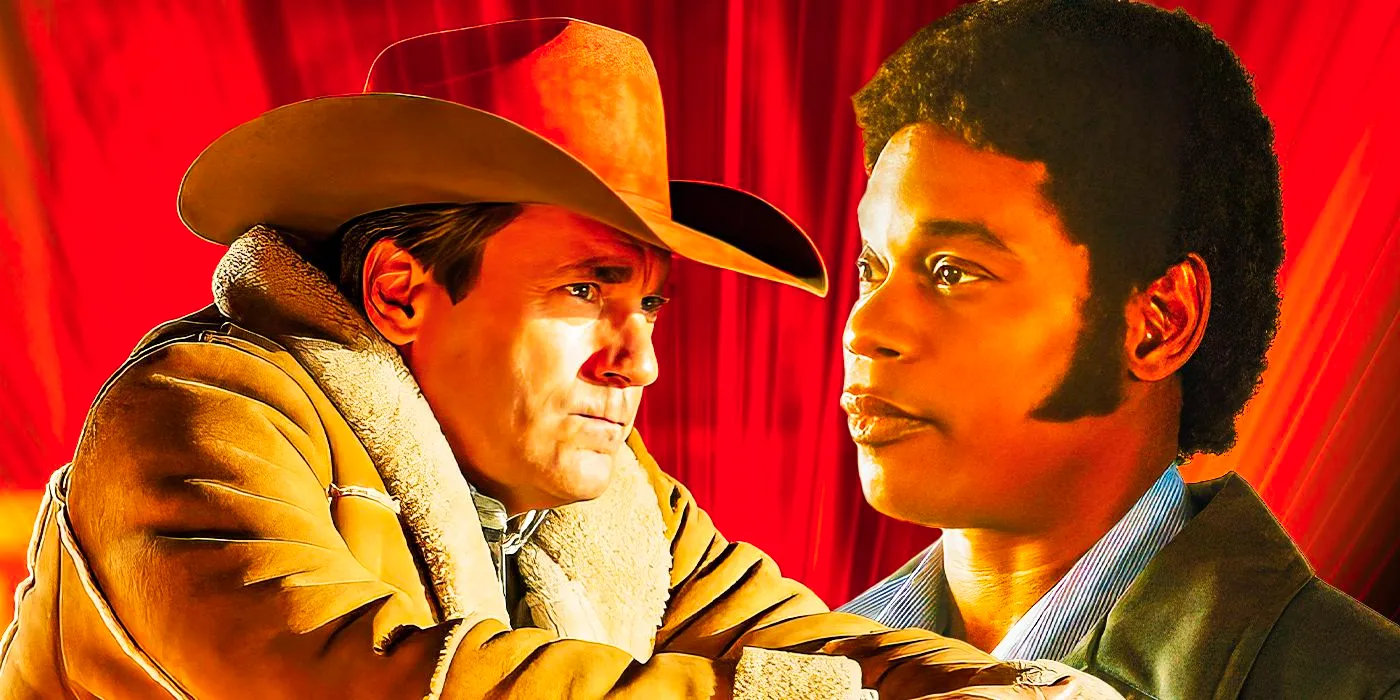 Jon Hamm as Roy Tillman and Bokeem Woodbine as Mike Milligan from Fargo Image