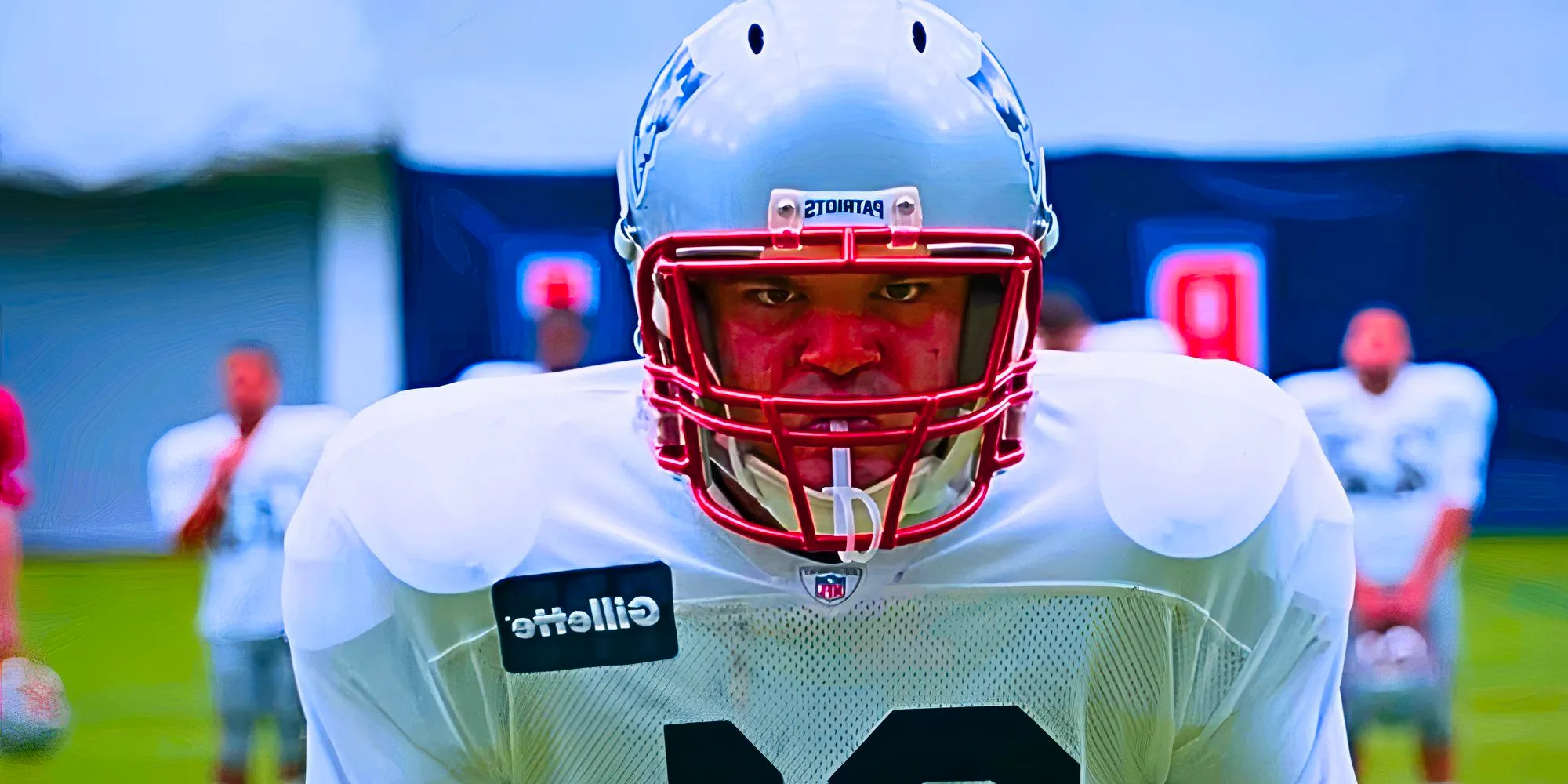 Josh Andrés Rivera looking determined as Aaron Hernandez in American Sports Story Image