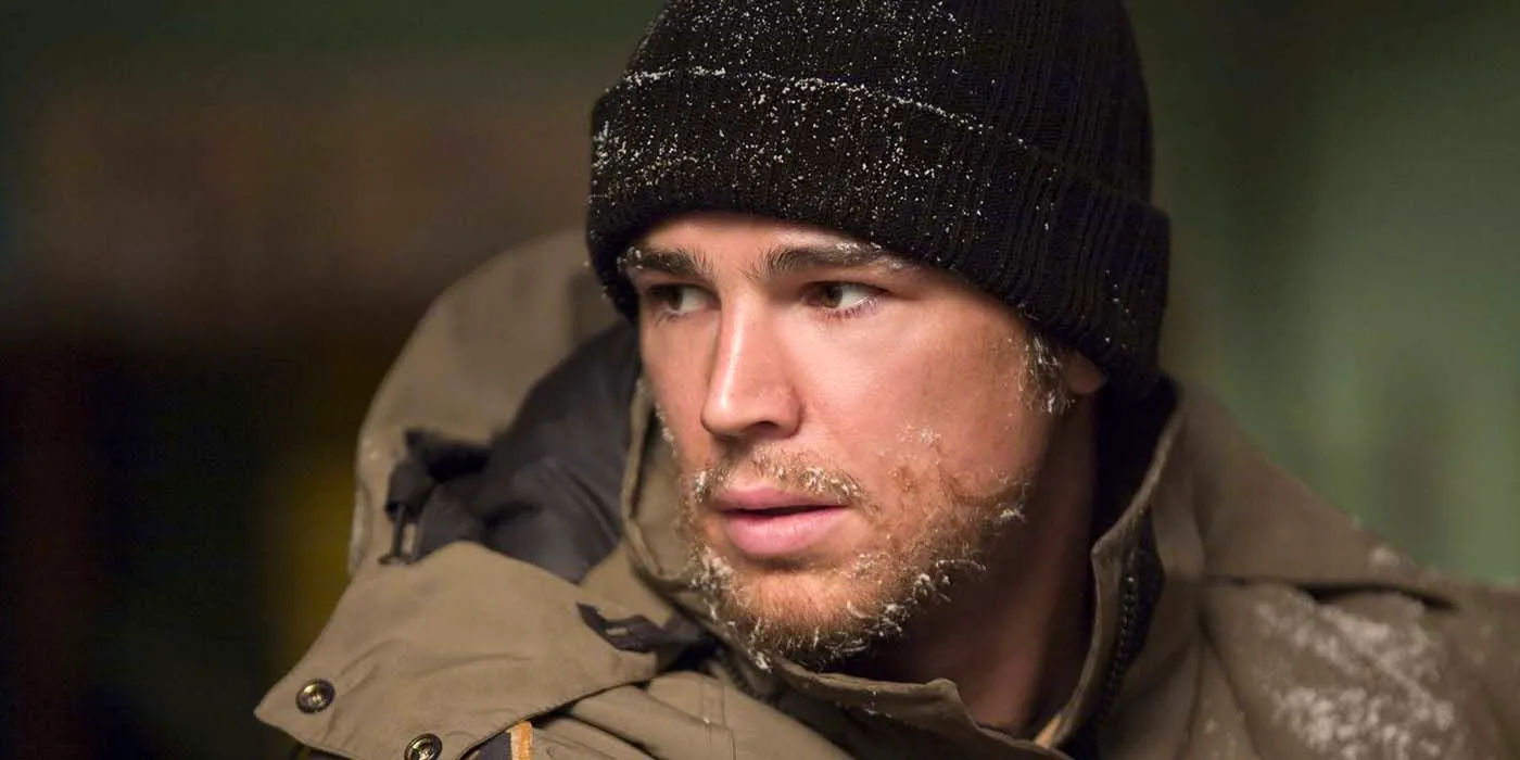 josh harnett's character with snow in his face in 30 Days Of Night Image