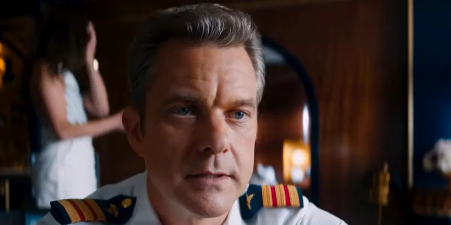 Joshua Jackson looking intense in his cruise uniform in Doctor Odyssey Image