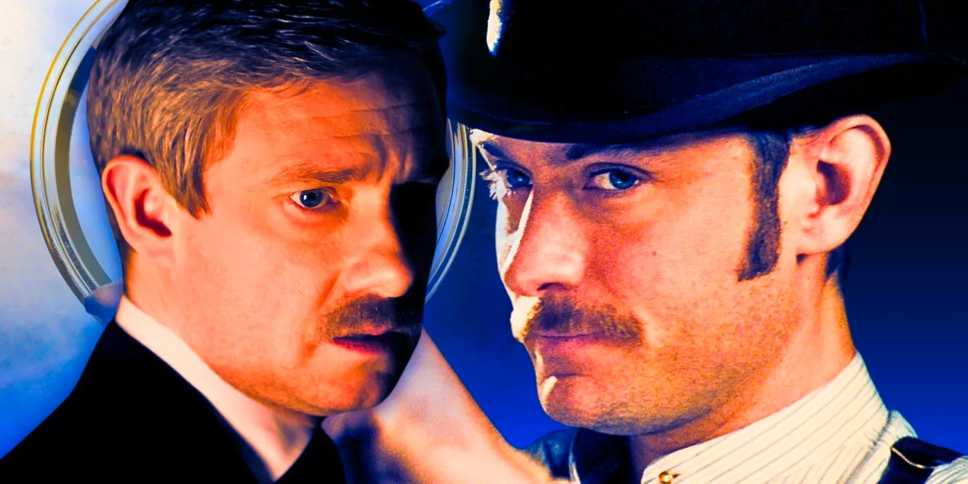 Jude Law and Martin Freeman as their versions of John Watson Image