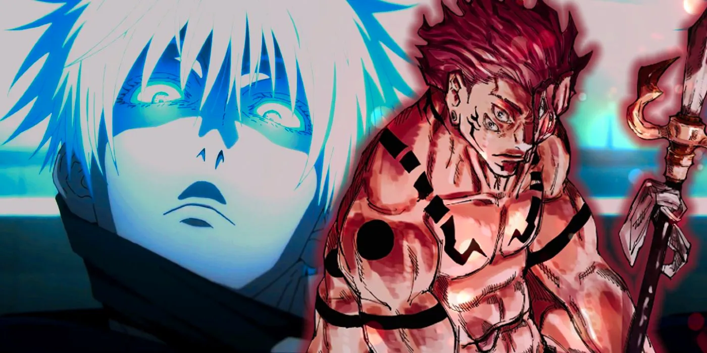 Jujutsu Kaisen Sukuna's True Form and Gojo Satoru Image