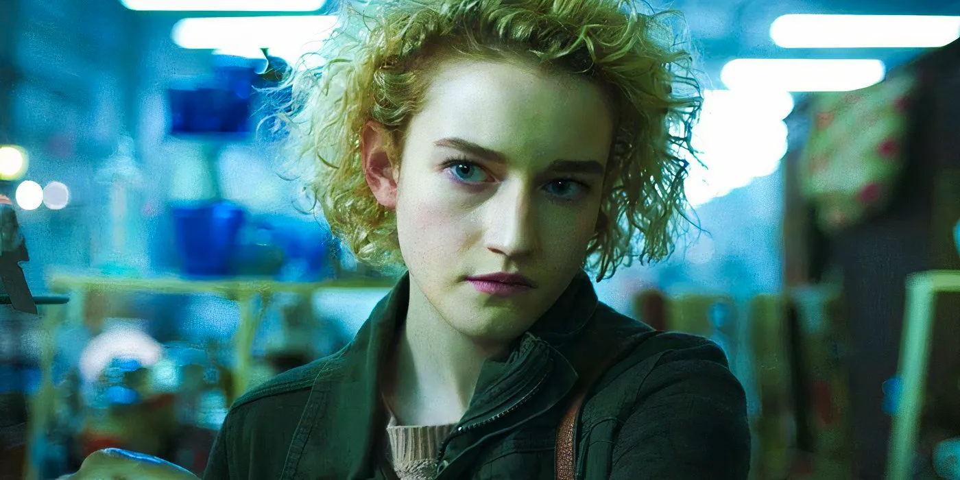 Julia Garner looking curious in Ozark Image