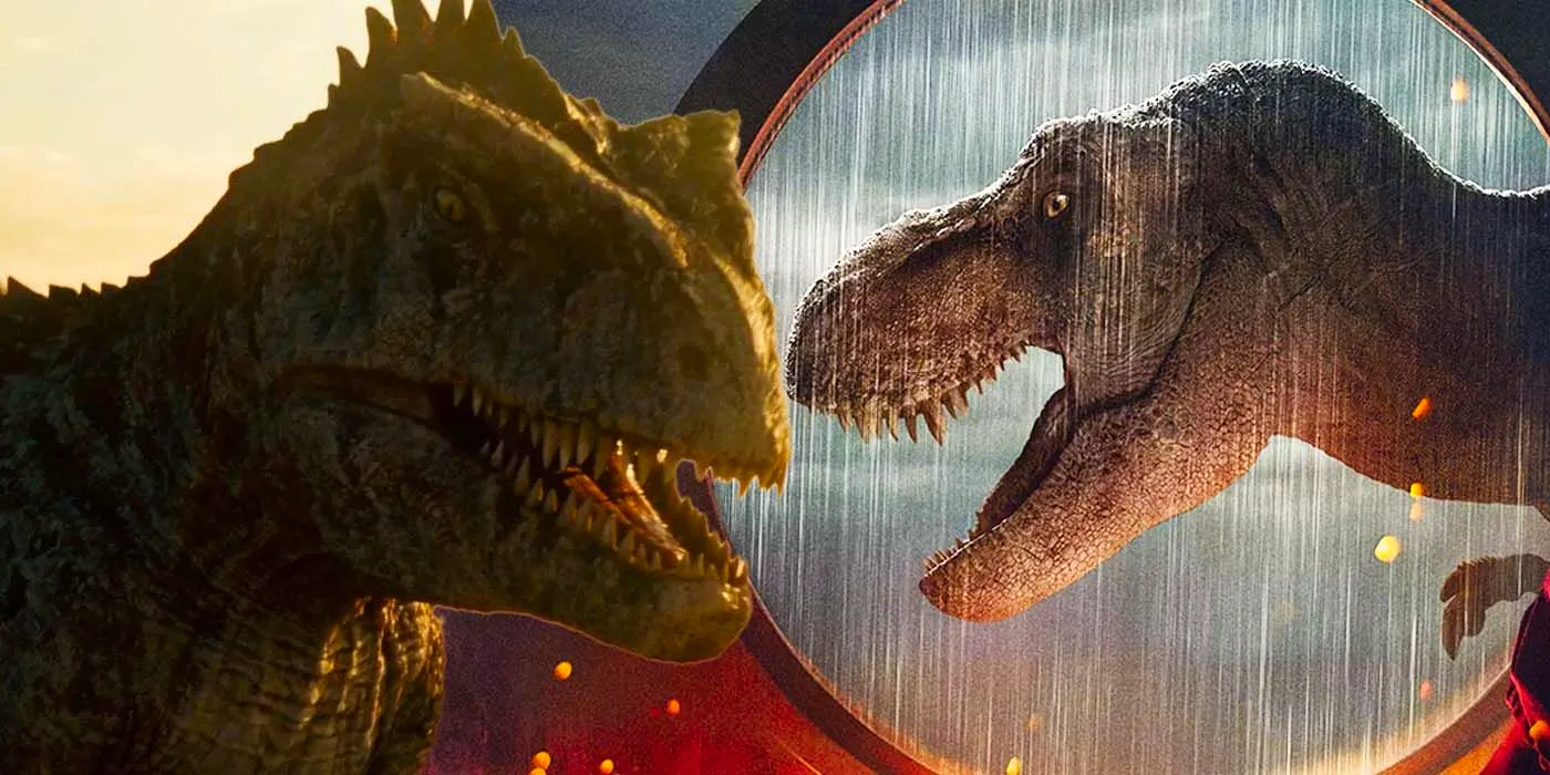 Jurassic World Dominion's - T-Rex and Giganotosaurus Image