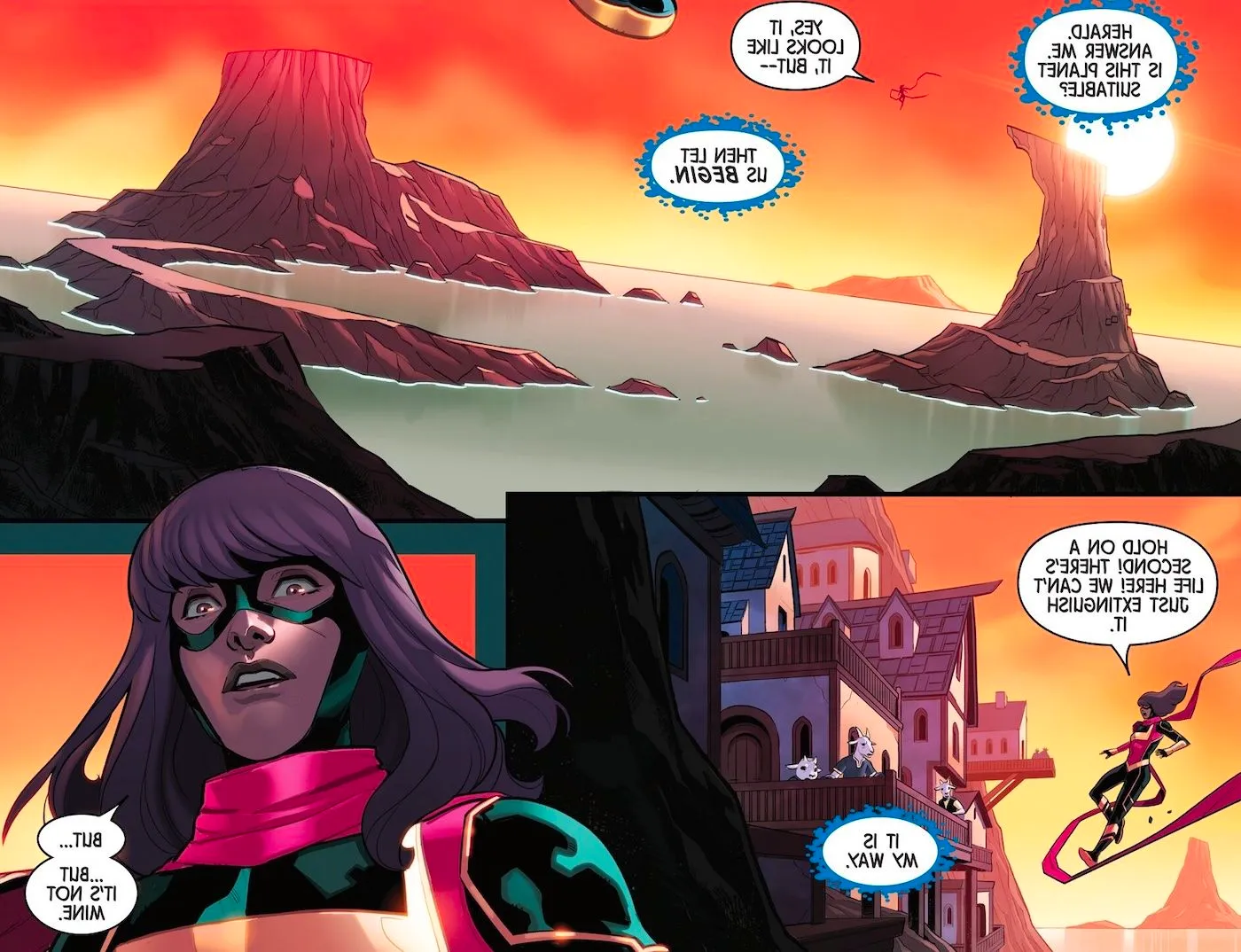 Kamala Khan serves as Herald of Galactus Image