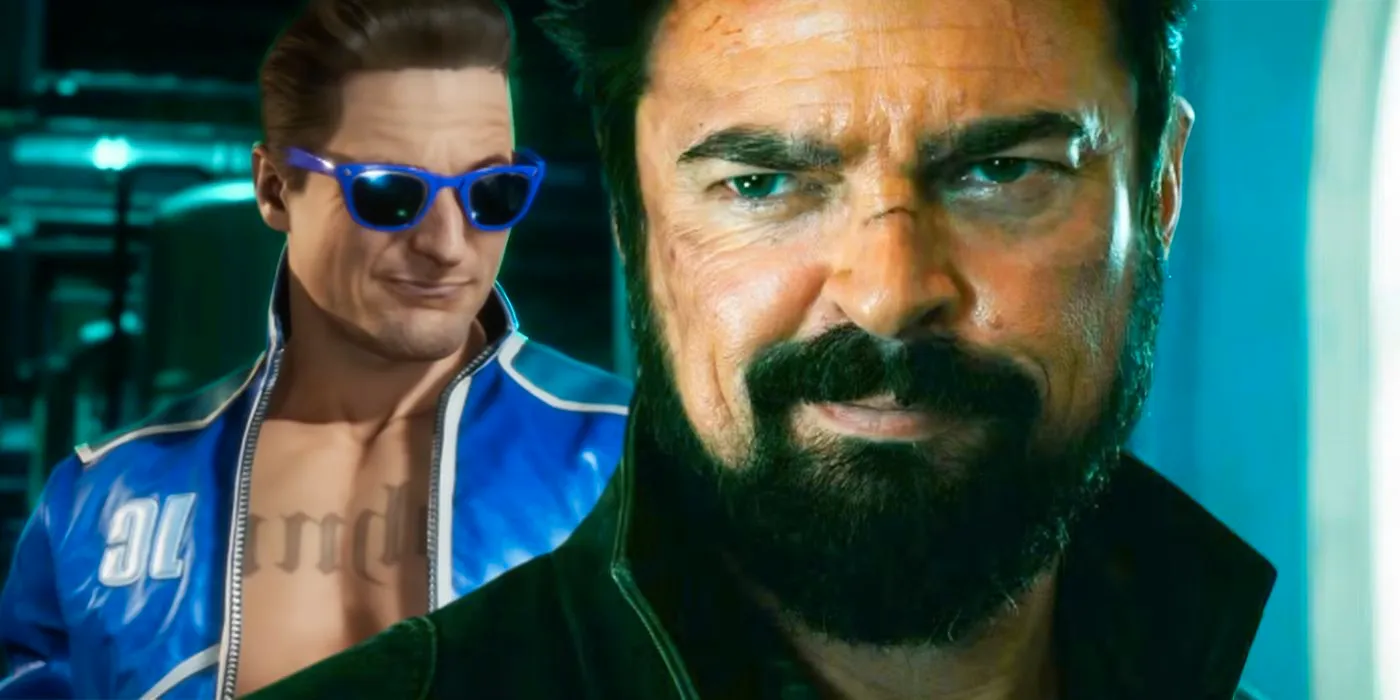 Karl Urban as Billy Butcher in The Boys next to Johnny Cage from Mortal Kombat Image