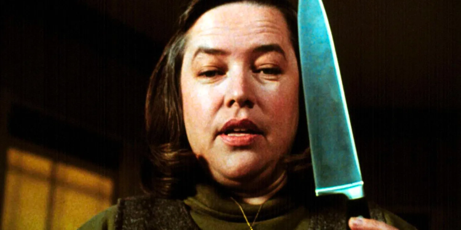 Kathy Bates holding a knife in Misery Image