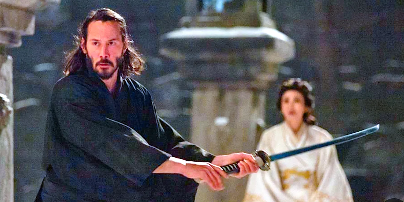 Keanu Reeves wields a sword as Kai in 47 Ronin Image