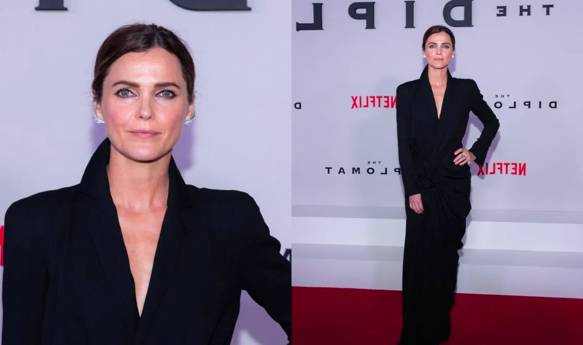 Keri Russell Channels Subdued Elegance in Dries Van Noten Dress for ‘The Diplomat’ Season 2 Red Carpet Premiere Image