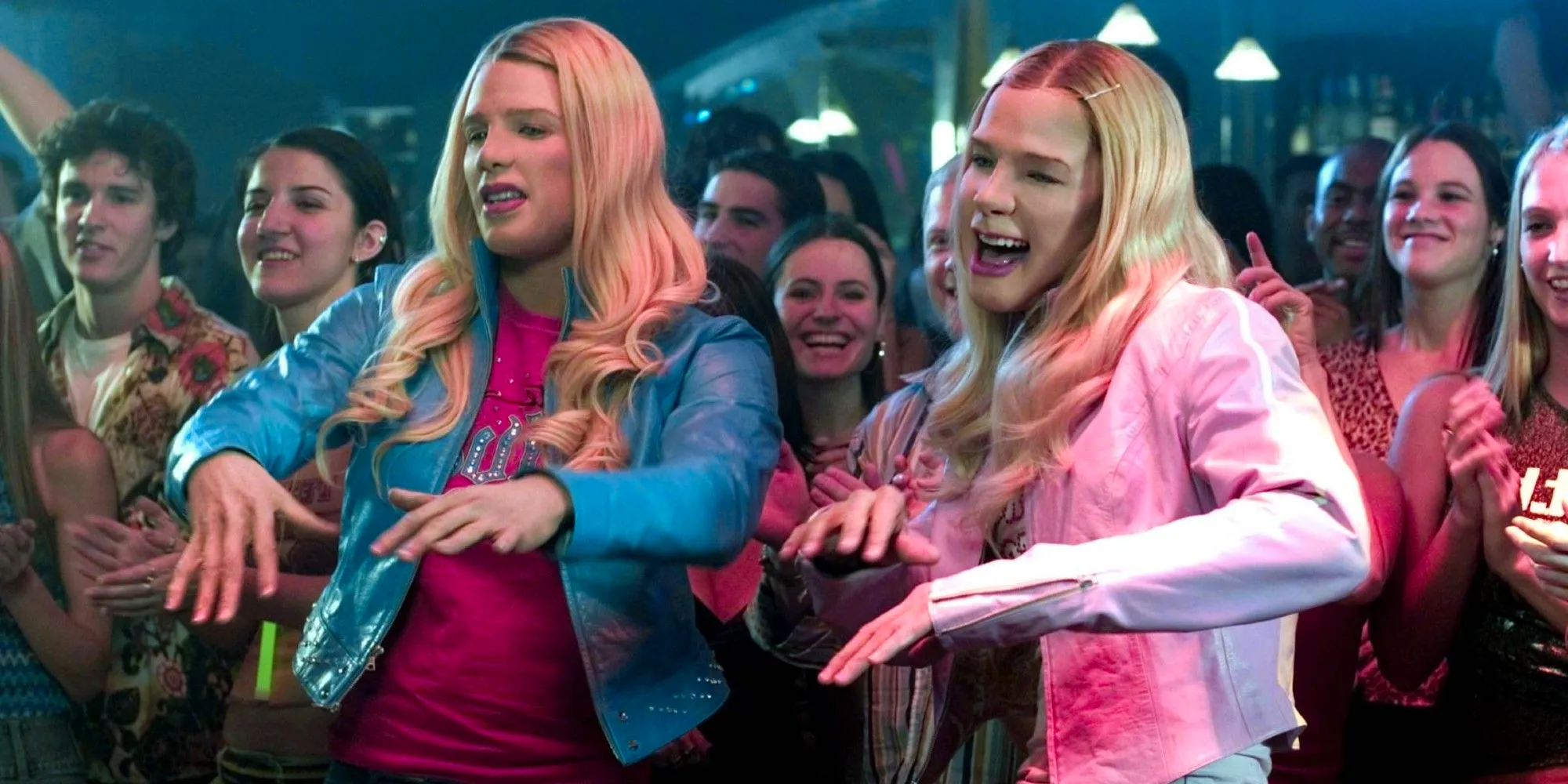 Kevin and Marcus dressed as Brittany and Tiffany in White Chicks Image