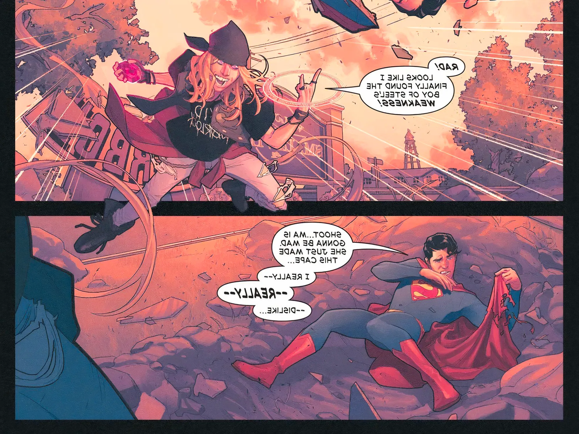 Kid Warlock Finds Superboy's Weakness to Magic DC Image