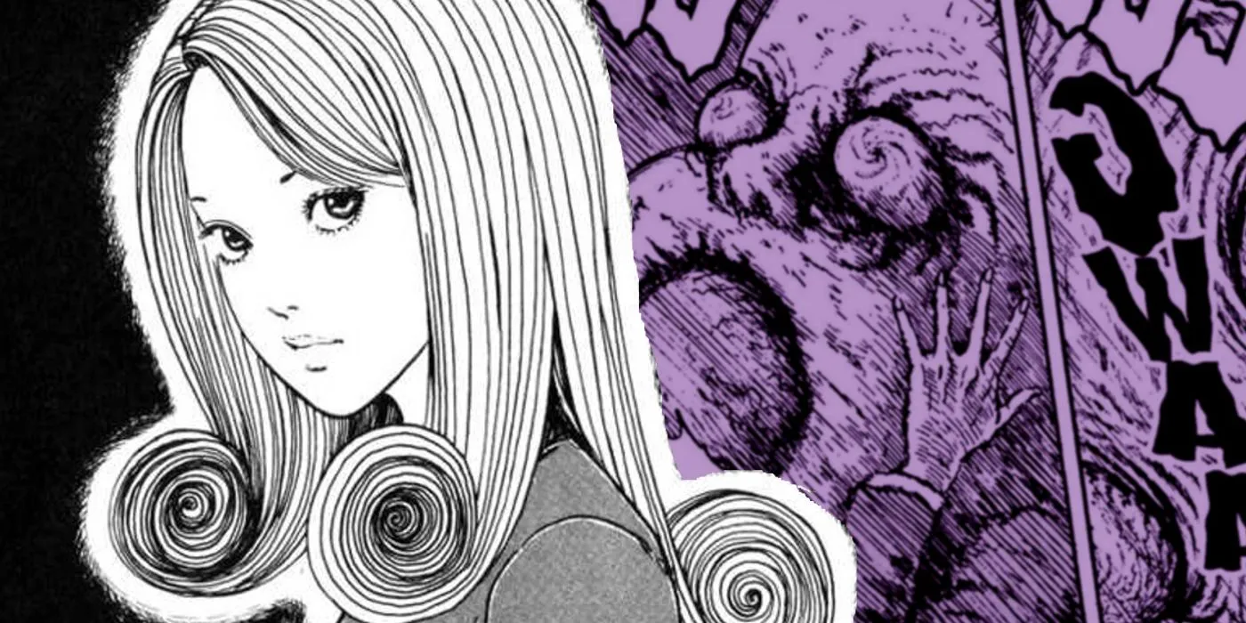 Kirie from Uzumaki Next to Mr. Torino from Uzumaki's Galaxies Chapter Image