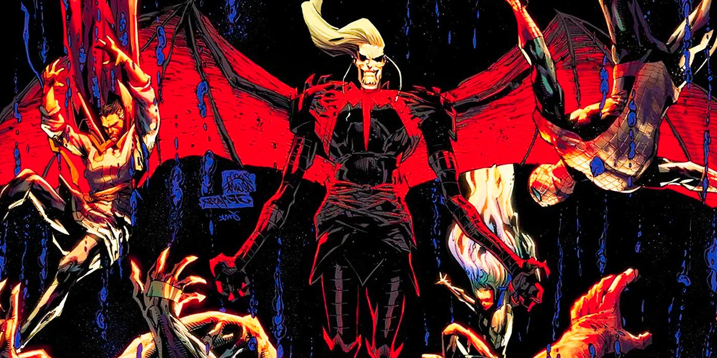 Knull with Avengers in Marvel Comics' King in Black event Image