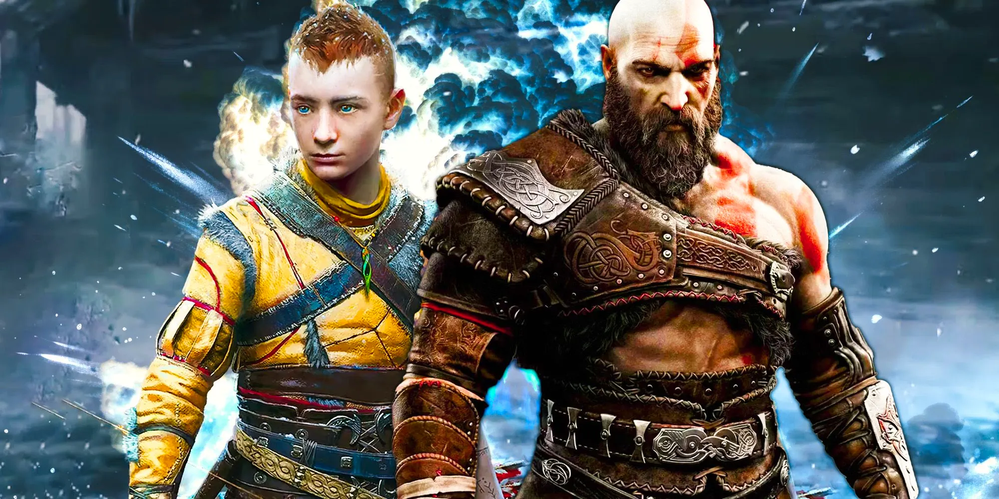 Kratos and Atreus from God of War Ragnarok Image